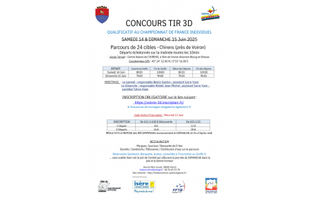 CONCOURS TIR 3D